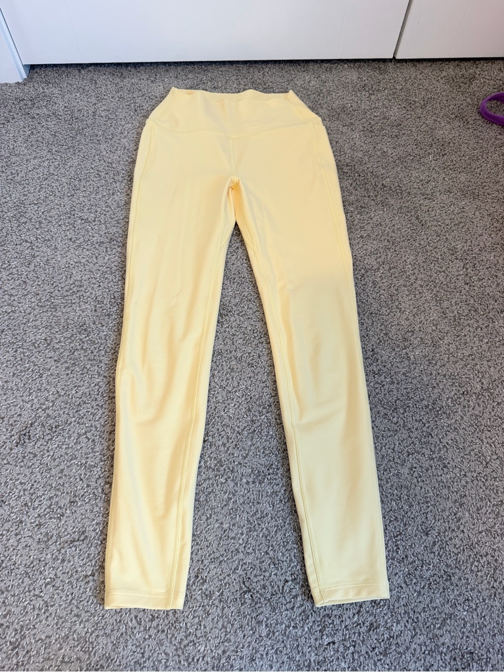 Peloton Banana Yellow High-Waist Cadent Leggings with Pockets (xs)